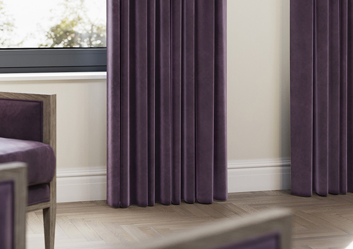 Odessa Velvet, Aubergine - Made to Measure Curtains - Image 5
